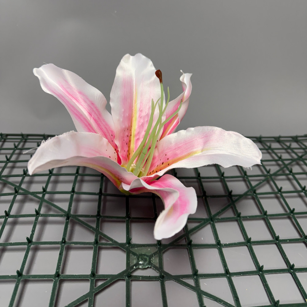 18cm Artificial Lily Head PINK - Pack of 10